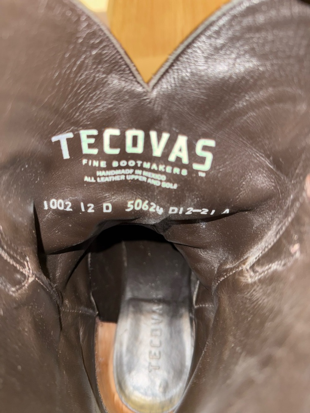 Tecovas Dark Brown Leather Cowboy Boots